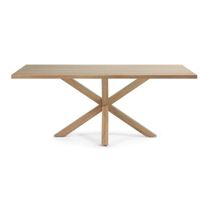 table salle a manger avec plateau bois MDF decor sonoma modele Sirius plateau