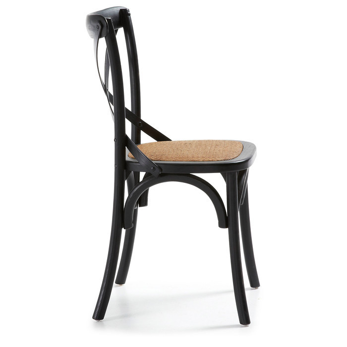 dimensions chaise bistrot en bois wood noir