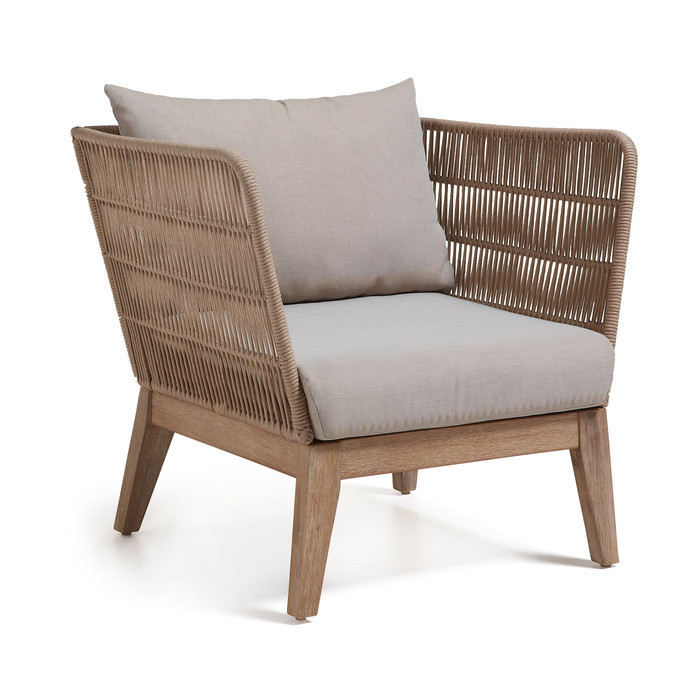 fauteuil en bois eucalyptus flavio