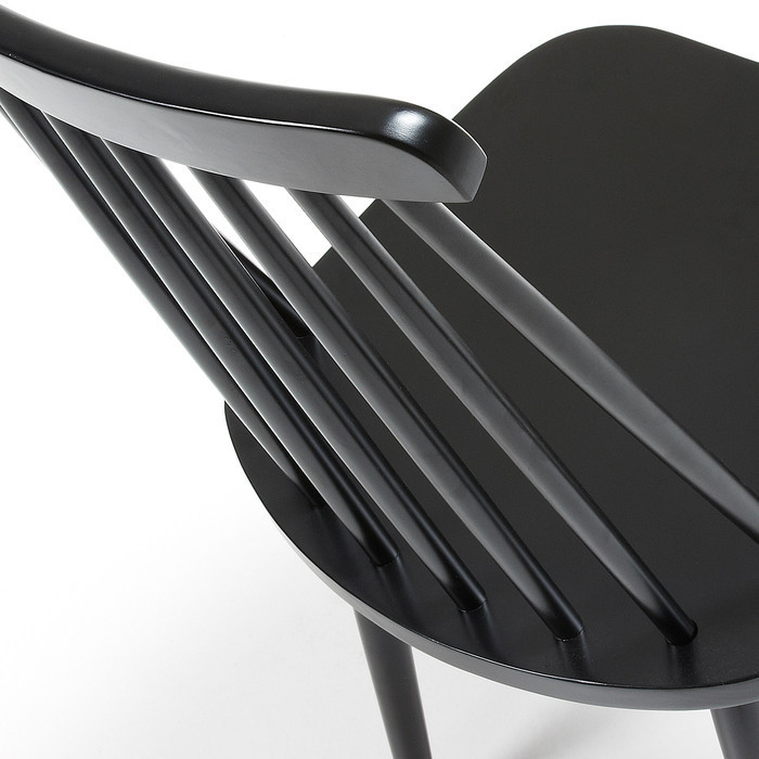 barreaux de la chaise en bois louisy noir