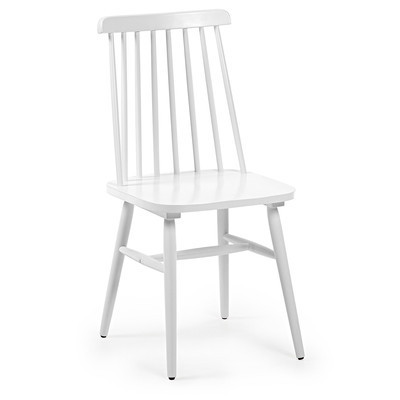chaise en bois style bistrot coloris blanc louisy