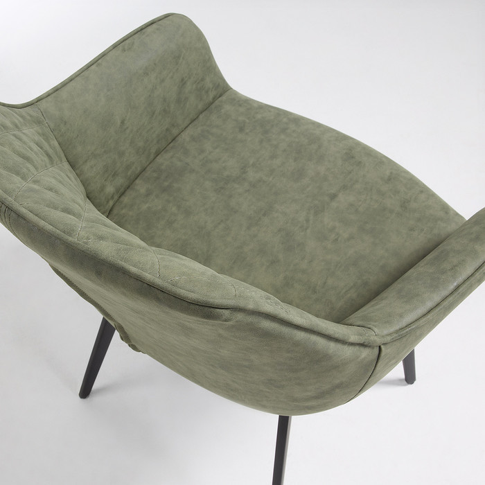 assise rembourrée fauteuil jane vert