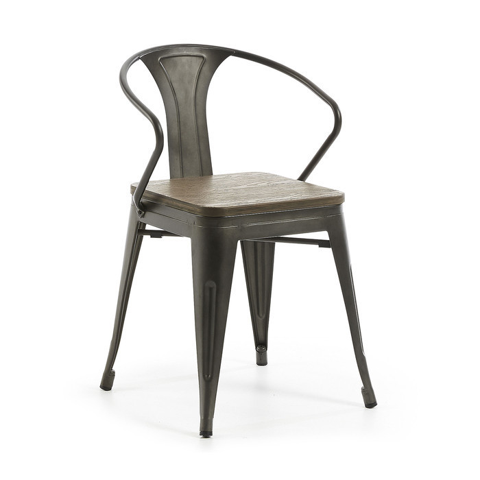 chaise en acier et metal style industriel Méta