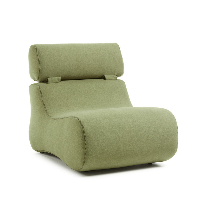 fauteuil en tissu design vert modele Auto
