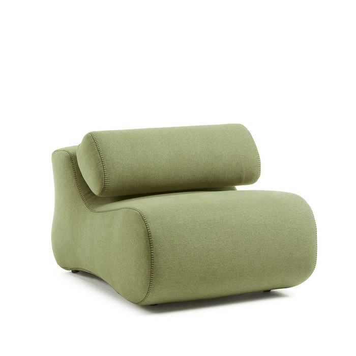 fauteuil en tissu design appui tete rabattable auto vert