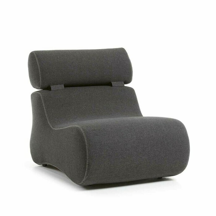 fauteuil en tissu design gris anthracite modele Auto