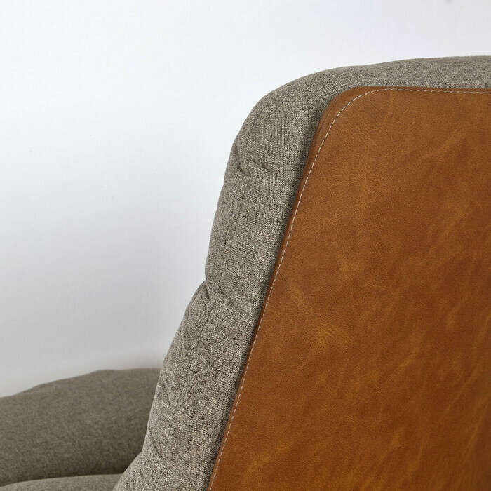 Dos chaise Kamila gris et marron