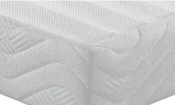 Sommier tapissier tissu blanc
