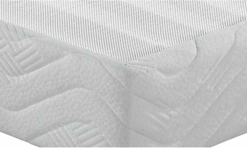 Sommier tapissier tissu blanc