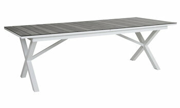 Table Extensible Lacanau compose d'une structure et d'un pitement en aluminium finition poxy anti-corrosion