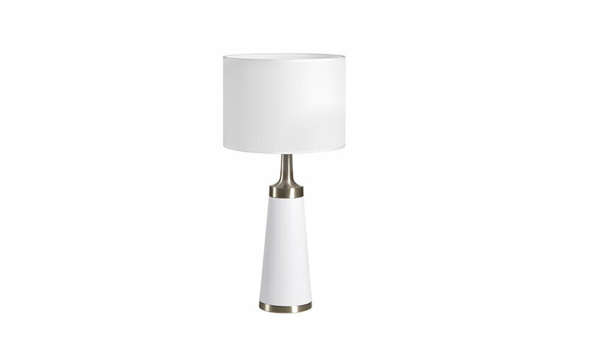 Lampe  poser Meama coloris blanc avec un design moderne et lgant