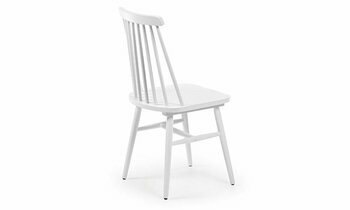 chaise en bois massif blanc louisy