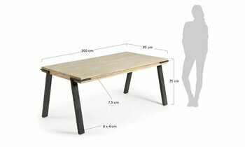 Dimensions table  manger industrielle Jaro
