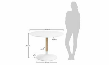 Dimensions table Jais diamtre 110 cm