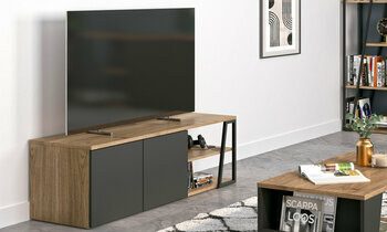 Meuble TV Albi a un design industriel